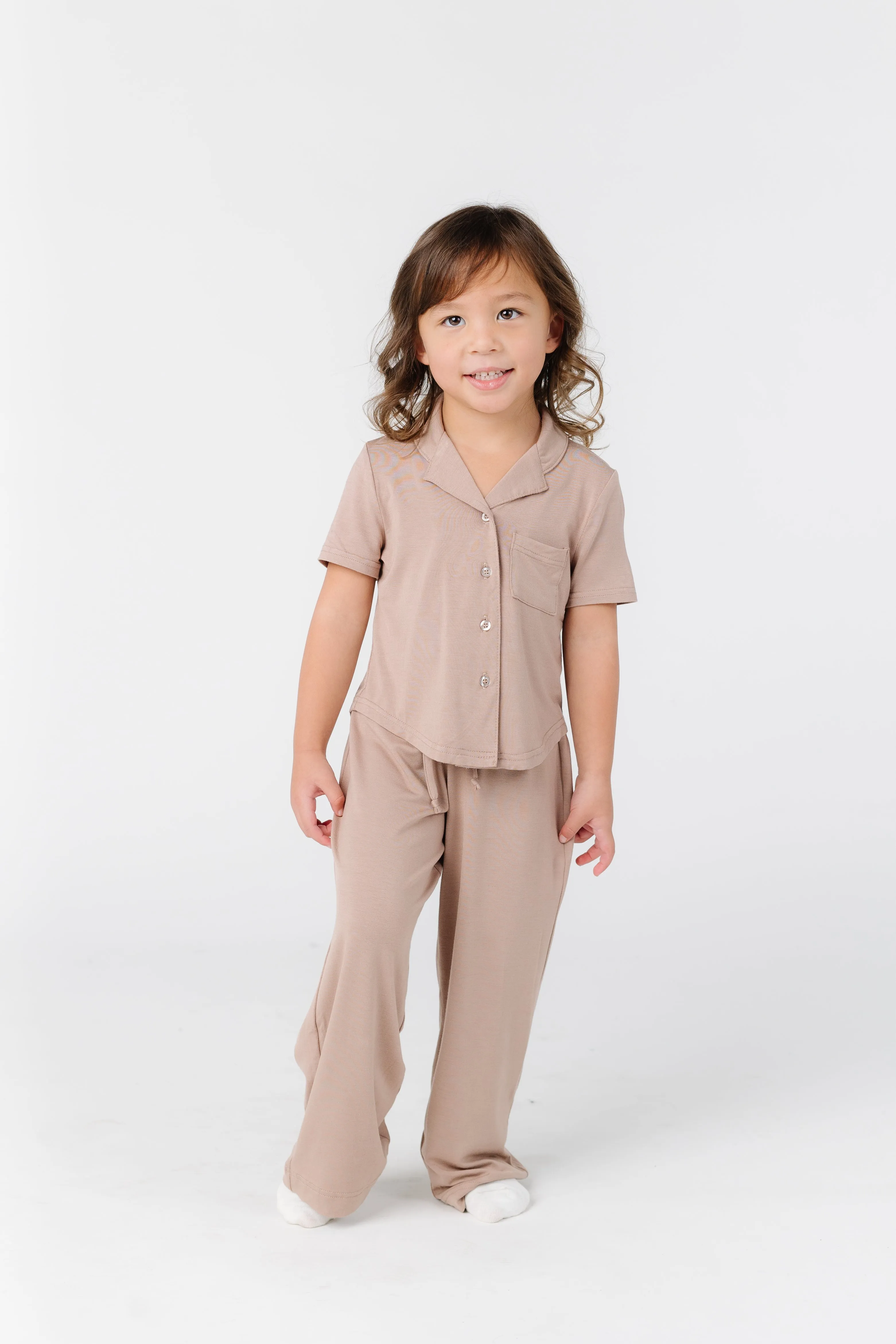 Wide Leg Kids Pajama Set