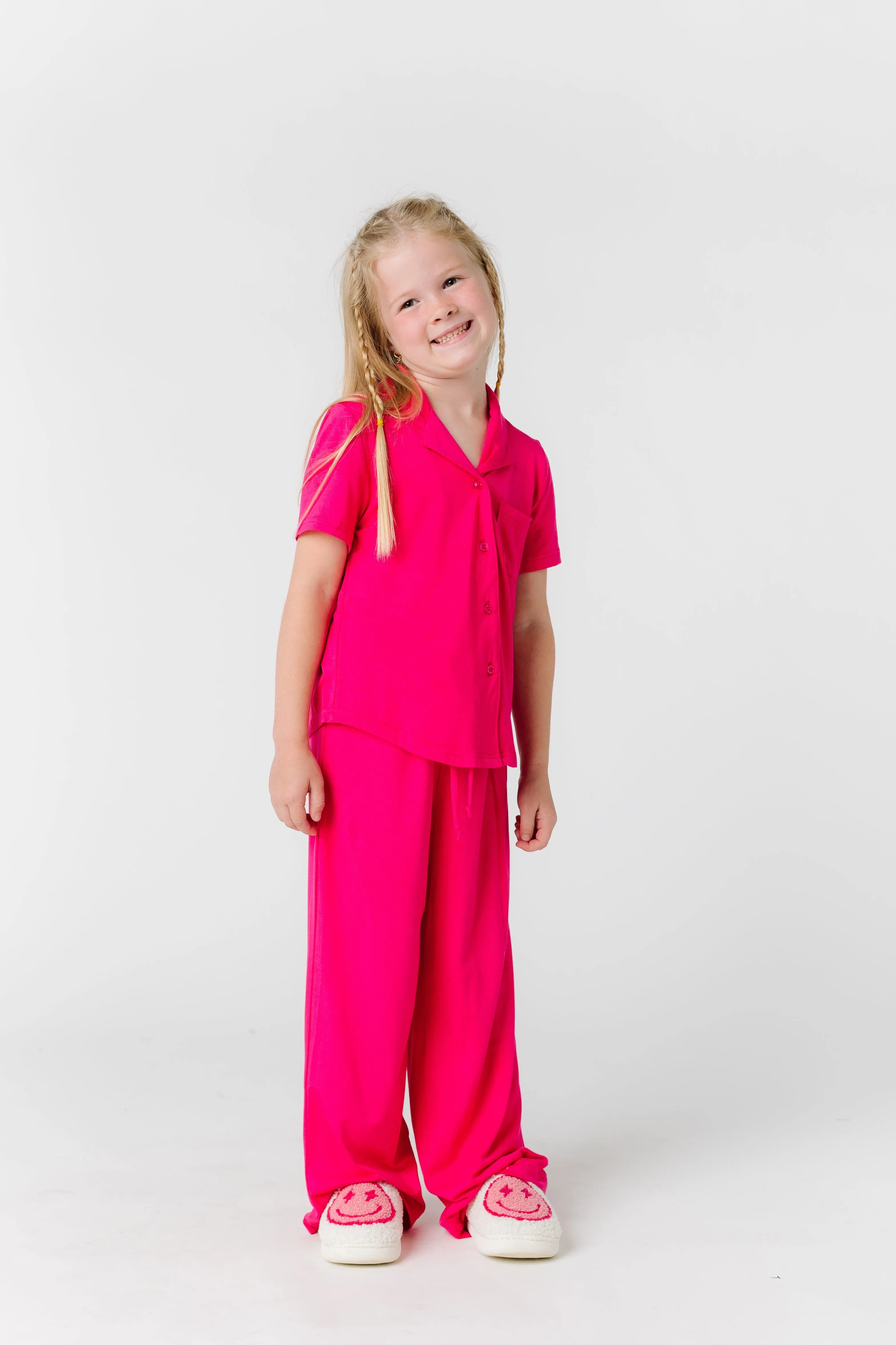 Wide Leg Kids Pajama Set