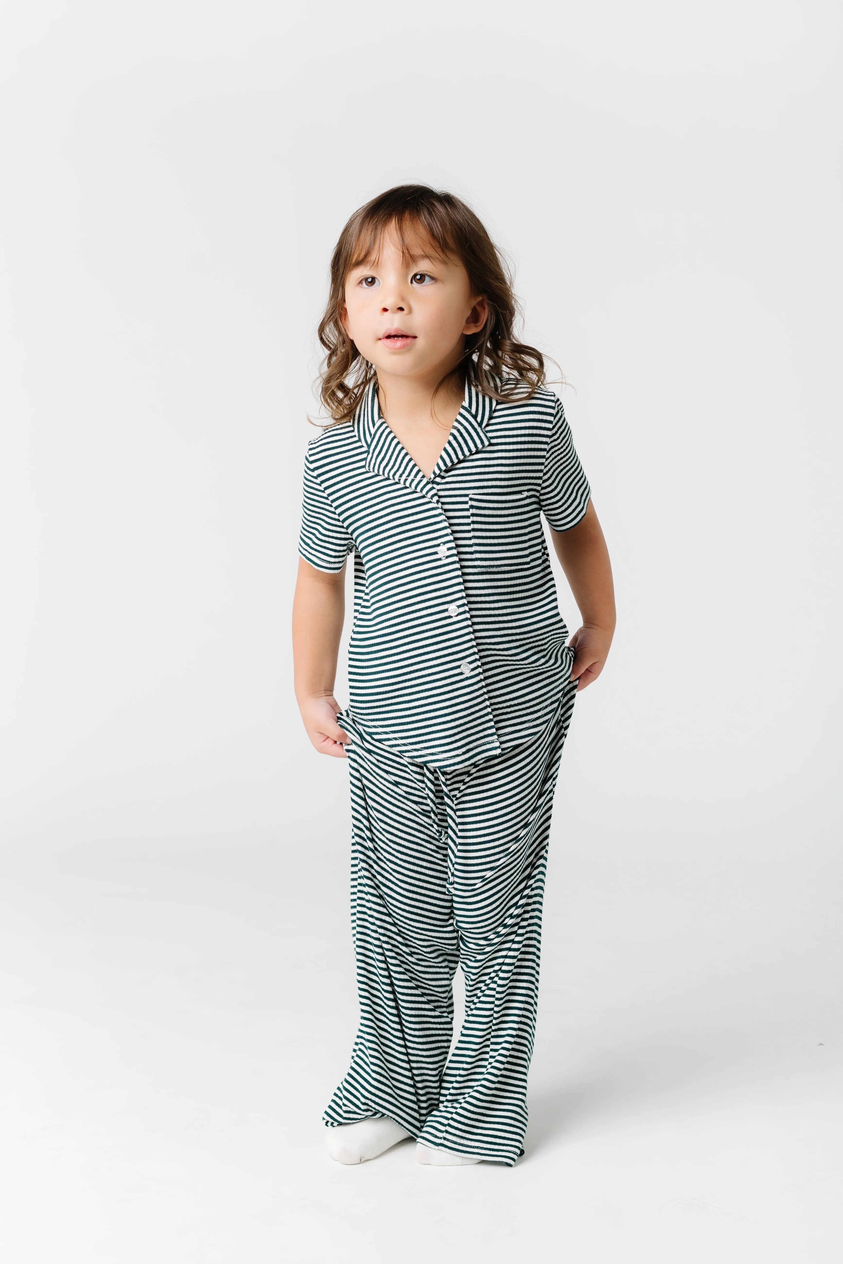 Wide Leg Kids Pajama Set