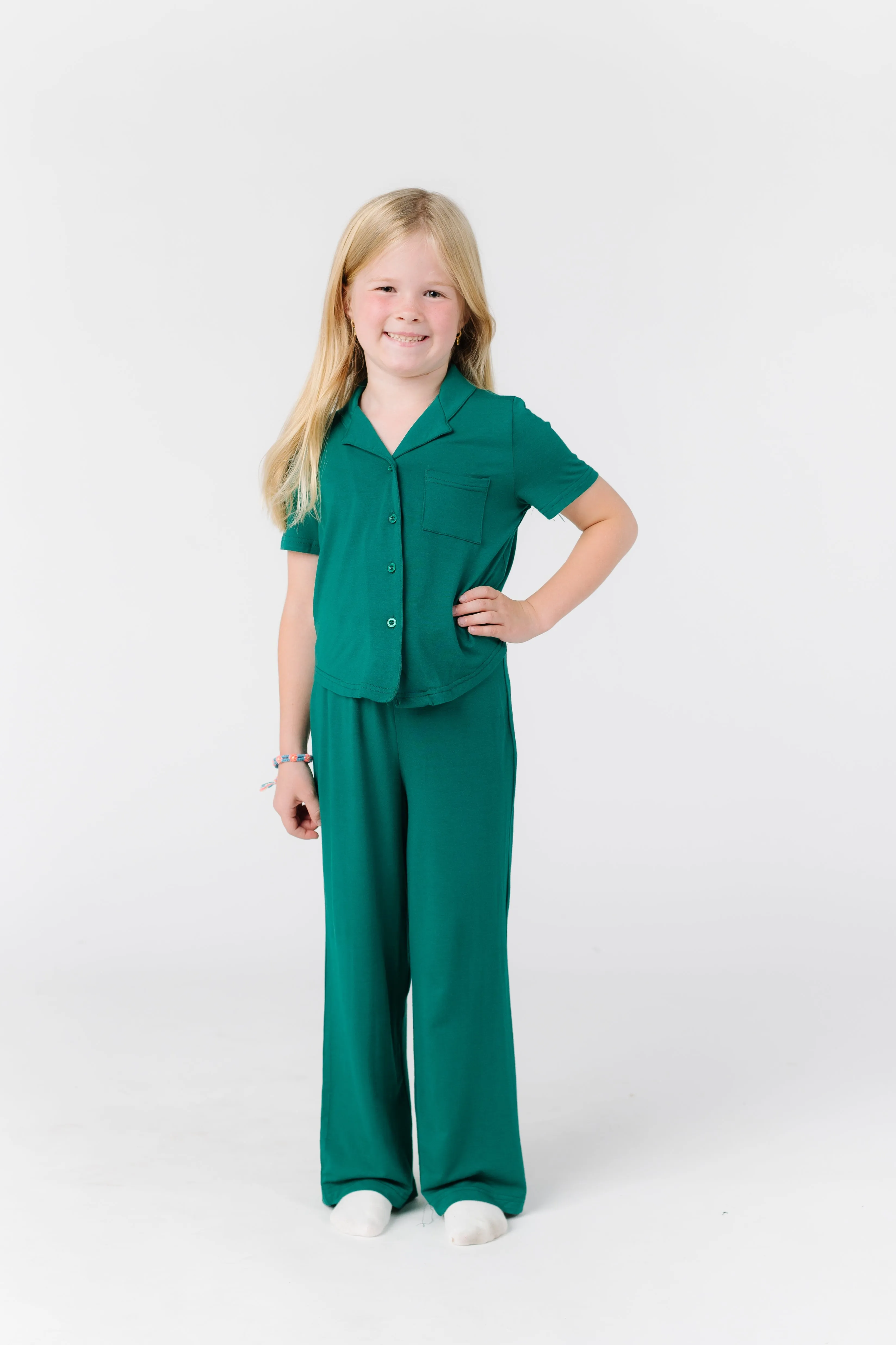 Wide Leg Kids Pajama Set