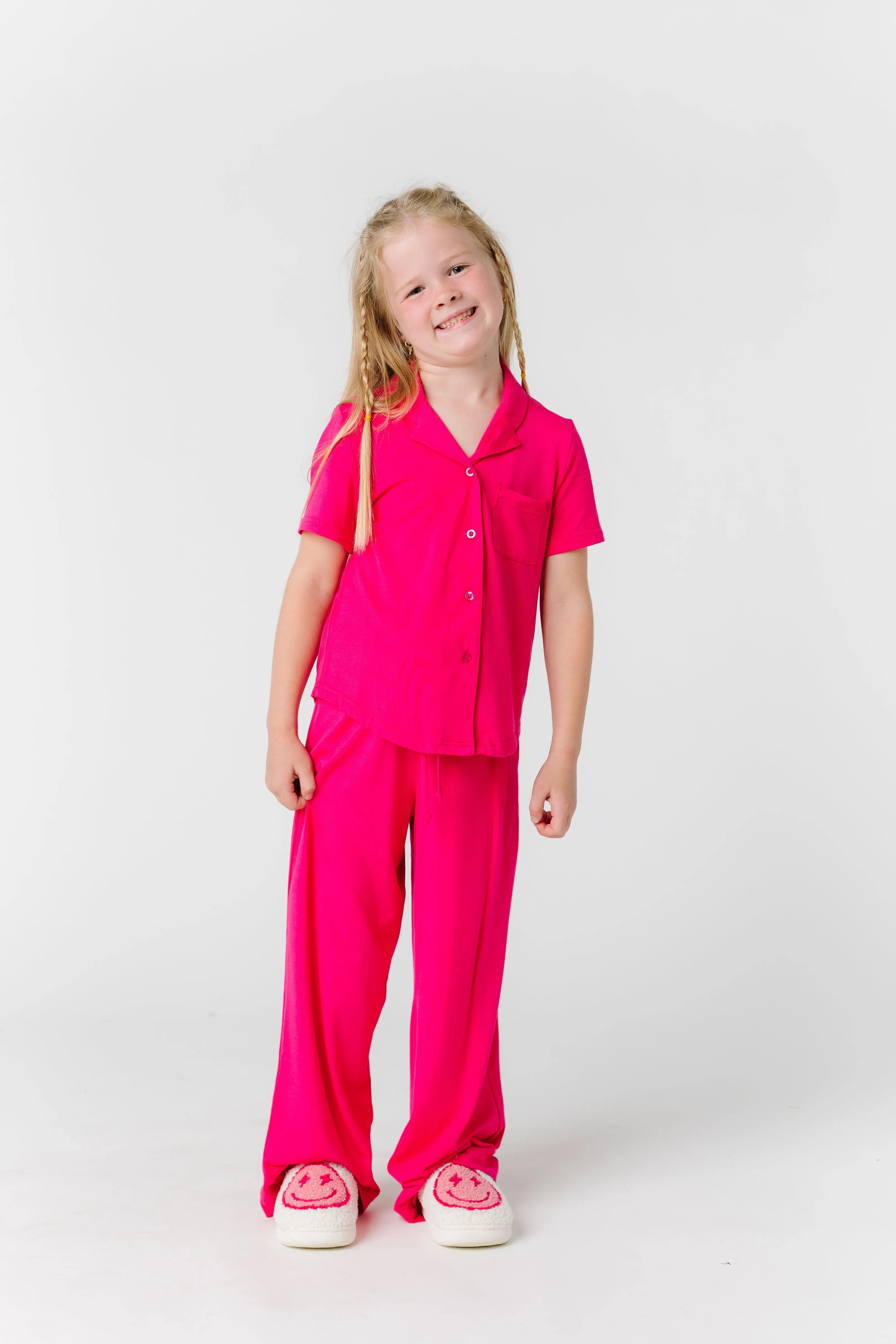 Wide Leg Kids Pajama Set