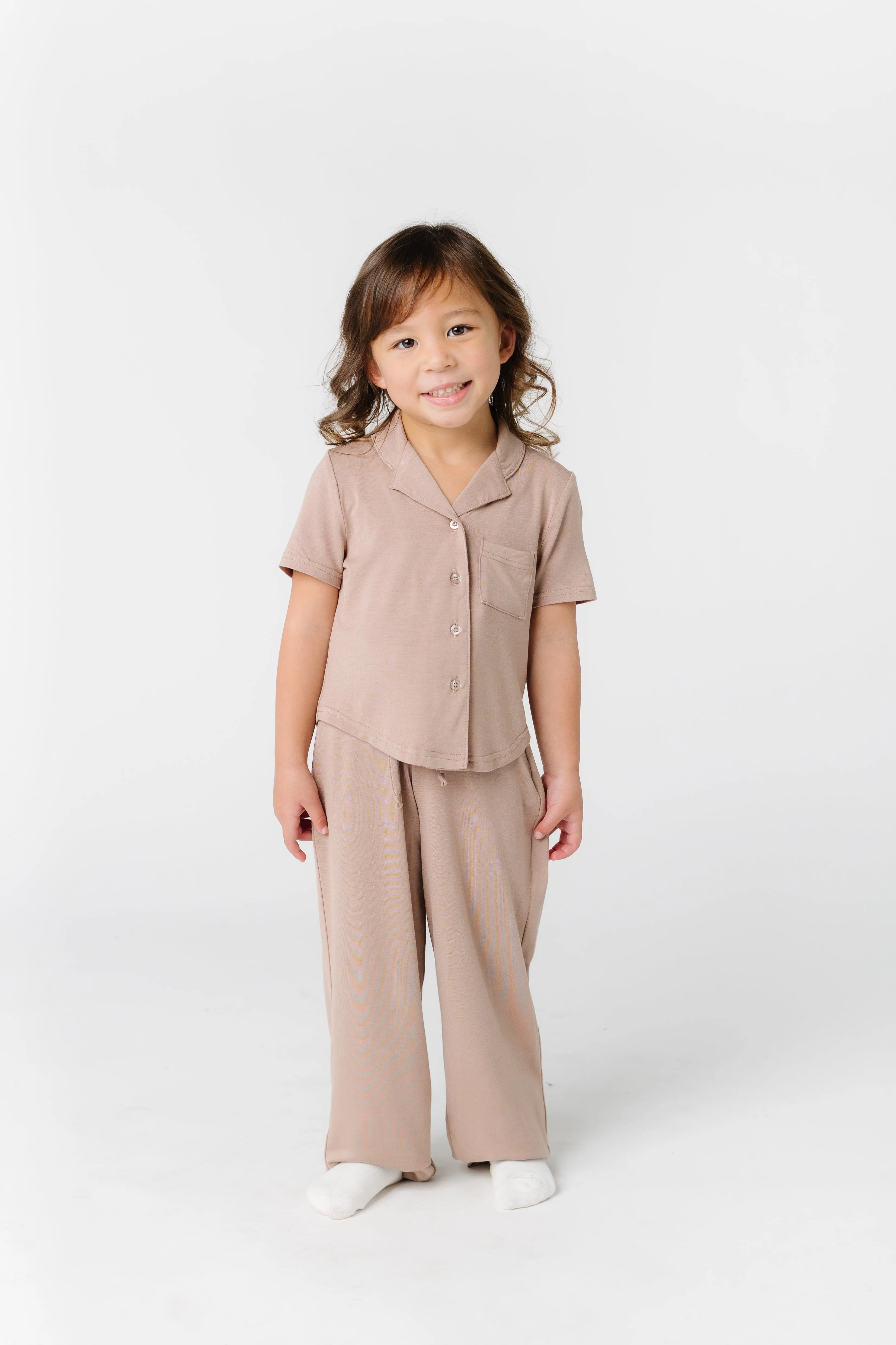 Wide Leg Kids Pajama Set