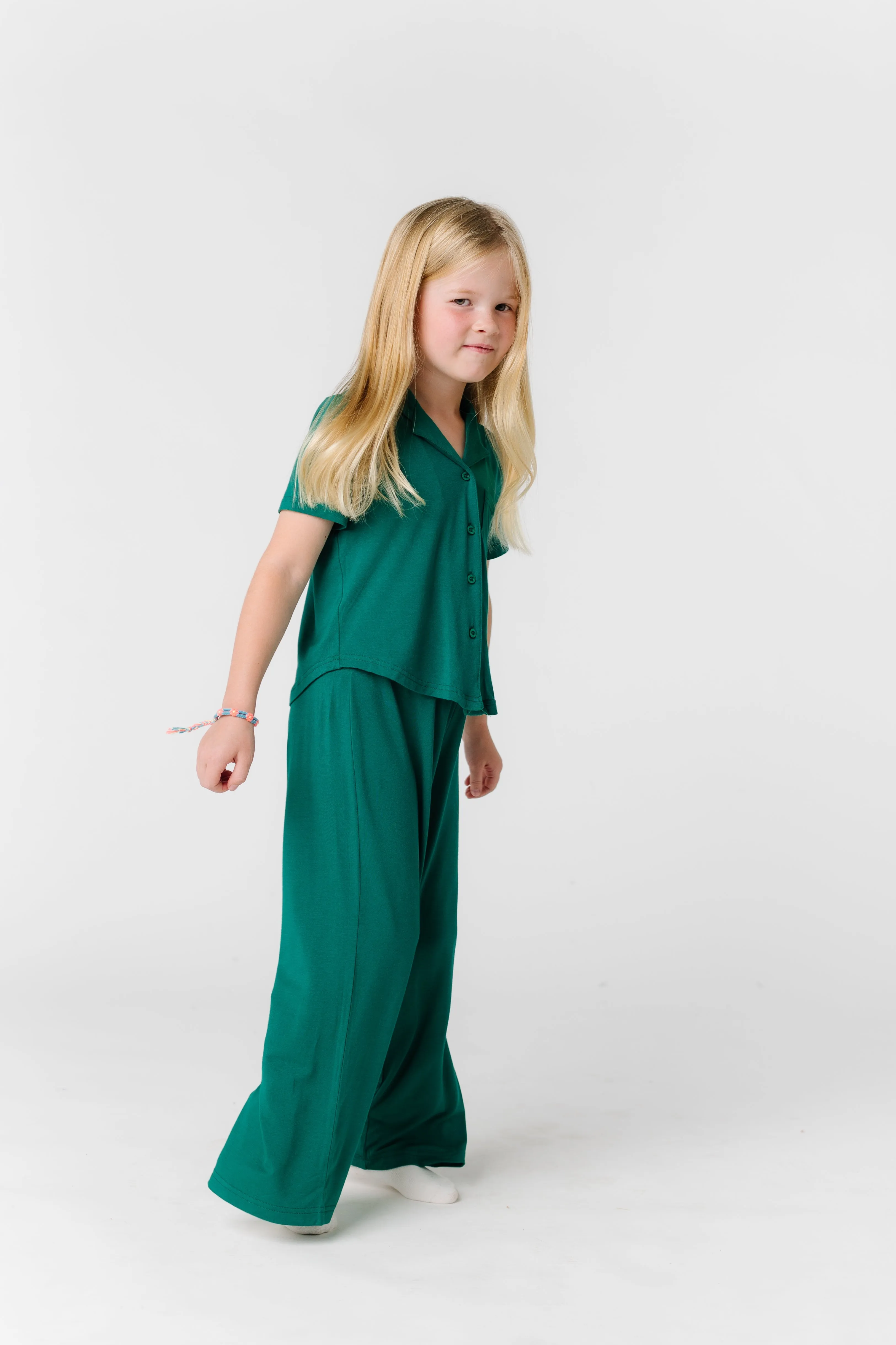 Wide Leg Kids Pajama Set